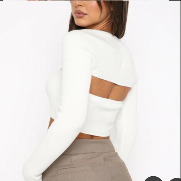 Whitefox boutique “forgetting you” ribbed top - Picture 3 of 5